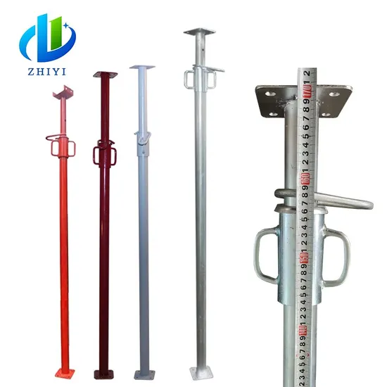 Puntal Push Pull Accesorios de encofrado de aluminio Puntal de acero